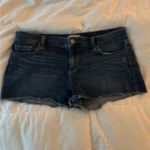 Paige dark blue jean shorts